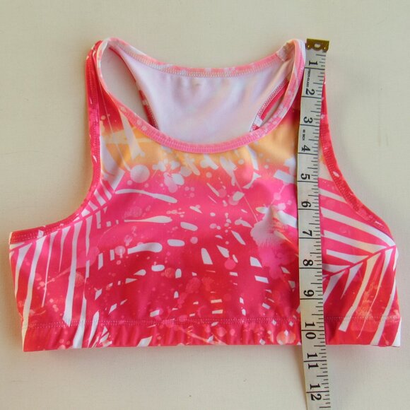 Xersion Quick Dry Girls Racerback Sports Bra Top Size L 14 Reg Pullover Head - Picture 4 of 5